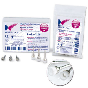 CEPILLOS PROFILAXIS NYLON TRANSPARENTES 100u. — Innvori Dental
