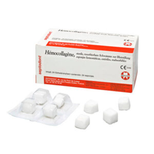 HEMOCOLLAGENE 15x15x8mm. 24u. — Innvori Dental