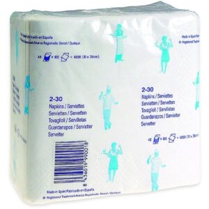 SERVILLETAS 2 CAPAS 48x100u. 30x30 — Innvori Dental