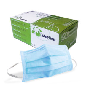MASCARILLAS RECTANGULARES AZULES 50u. — Innvori Dental