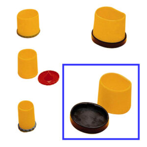 040167 CILINDRO SILICONA ESQUELE. PEQ. BASE GOMA — Innvori Dental