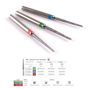 859C-010 FRESA FG DIAMANTE FIG 166 GRUESO 5 U. — Innvori Dental