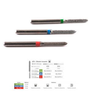 879C-012 FRESA FG DIAMANTE FIG 290 GRUESO 5 U. — Innvori Dental