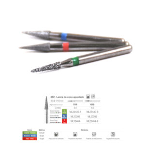 852C-014 FRESA FG DIAMANTE FIG 164 GRUESO 5 U. — Innvori Dental