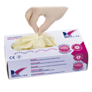 GUANTES ESTERILES LATEX SIN POLVO Nº7 1/2 50 Pares — ALLE — Innvori Dental