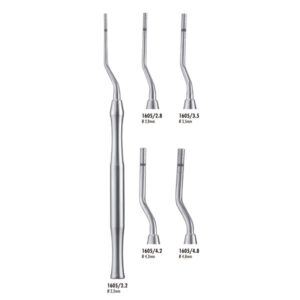 1605/2.2 OSTEOTOMO IMPACTADOR HUESO CURVO 2,2mm.