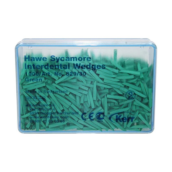 829-30 CUÑAS MADERA VERD.1000u