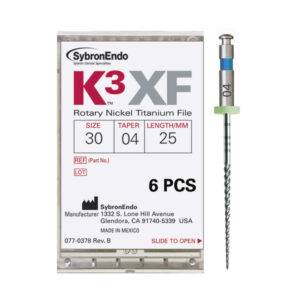 K3 XF FILE.30/.04 25mm. 6uds.