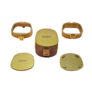 MUFLA CUADRADA 100x77x55mm.