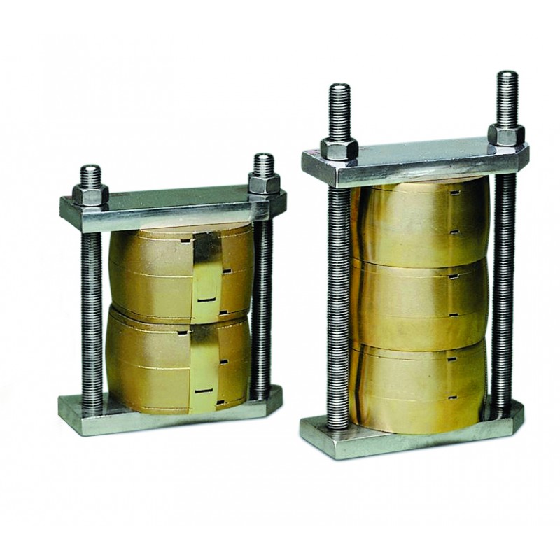 030410 BRIDA PRENSA ACERO INOX. 3 MUFLAS