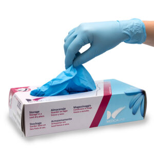 GUANTES NITRILO S/P AZUL X-PEQ. 100u