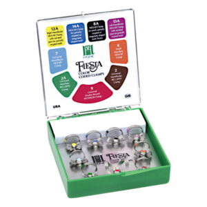 H09966 KIT 9 CLAMPS CON ALA FIESTA — HYGENIC — Innvori Dental