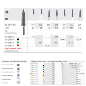FG 40D21/6 888-021 FG DIAM. FINO 6U. — Innvori Dental