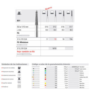 FG 19A/6  851-017 FG DIAM. MEDIO 6U. — INTENSIV — Innvori Dental