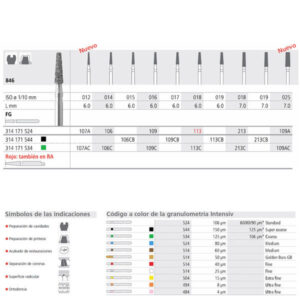 FG 106/6 846-014 FG DIAM. MEDIO 6U. — INTENSIV — Innvori Dental