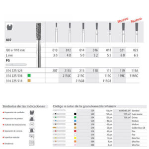 FG 115/6  807-018 FG DIAM. MEDIO 6U. — INTENSIV — Innvori Dental