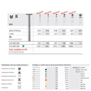 FG 130/6  815-035 FG DIAM. MEDIO 6U. — Innvori Dental