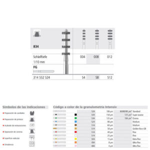 FG S12/6 PILOT 834-012 FG DIAM. MEDIO 6U. — Innvori Dental