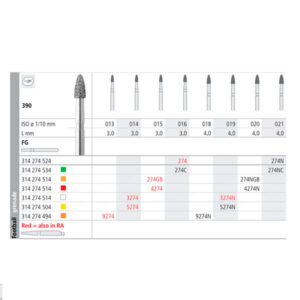FG 274/6 GB 390-015 FG DIAM. FINO 6U. — Innvori Dental