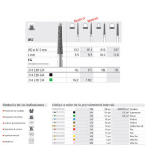 FG 17L/6 851-014 FG DIAM. MEDIO 6U. — Innvori Dental