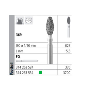 FG 370/6 369-025 FG DIAM. MEDIO 6U. — Innvori Dental