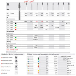 FG 206/6 C 845-012 FG DIAM. GRUESO 6U. — Innvori Dental