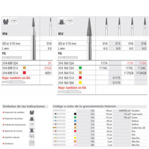 FG 117A/6 C 852-014 FG DIAM. GRUESO 6U. — Innvori Dental