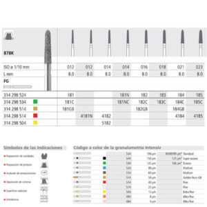 FG 183/6 C 878K-018 FG DIAM. GRUESO 6U. — Innvori Dental