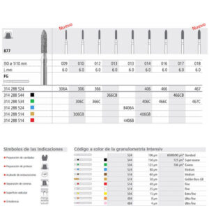 FG 366/6 C 877-012 FG DIAM. GRUESO 6U. — Innvori Dental