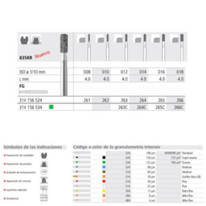 FG 266/6 C 835KR-018 FG DIAM. GRUESO 6U. — Innvori Dental