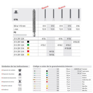 FG 473L/6 C 879L-012 FG DIAM. GRUESO 6U. — Innvori Dental