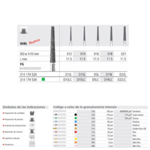 FG D15L/6 C 848L-014 FG DIAM. GRUESO 6U. — Innvori Dental