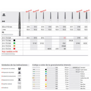 FG D22/6 C 848-023 FG DIAM. GRUESO 6U. — Innvori Dental
