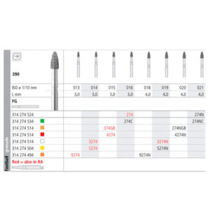 FG 9274/6 390-013 FG DIAM. U-FINO 6U. — Innvori Dental