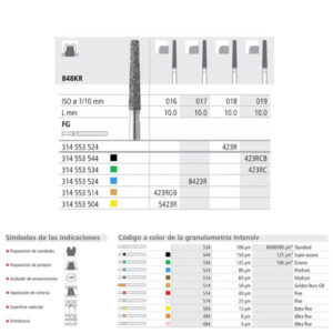 FG 5423R/6 848KR-016 FG DIAM. X-FINO 6U. — Innvori Dental