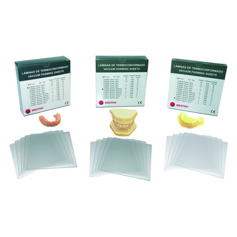 080574 PLANCHAS DE TERMOCONFORMADO CRISTAL 0,3 10u — Innvori Dental