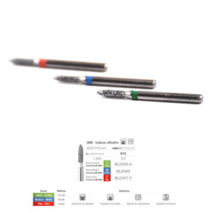 860C-012 FRESA FG DIAMANTE FIG 164 GRUESO 5 U. — Innvori Dental