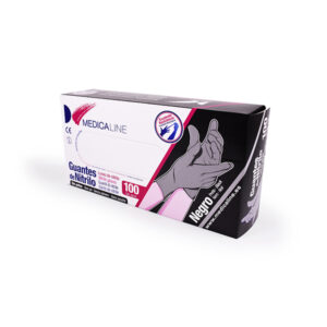 GUANTES NITRILO S/P NEGRO X-PEQ. 100u. — Innvori Dental