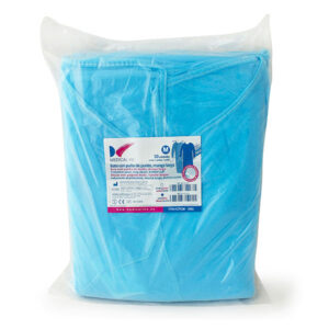 BATA AZUL M 115x135cm 30g PUÑO ELASTICO TEJIDO 10u — Innvori Dental