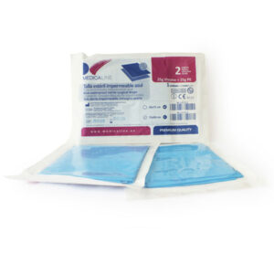TALLAS ESTERIL AZUL L 75x90cm 25+25g. VISC.PE 50u — Innvori Dental