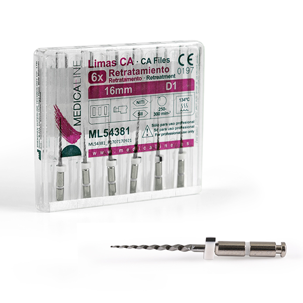 LIMAS CA ROTATORIAS RETRATAMIENTO 16mm. D1 6u. — Innvori Dental