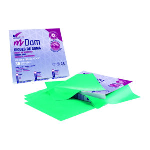 DIQUES DE GOMA GRUESOS VERDES 36u. — Innvori Dental