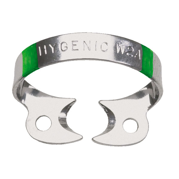 W2A CLAMP SIN ALA FIESTA VERDE PREMOLARES — HYGENIC — Innvori Dental