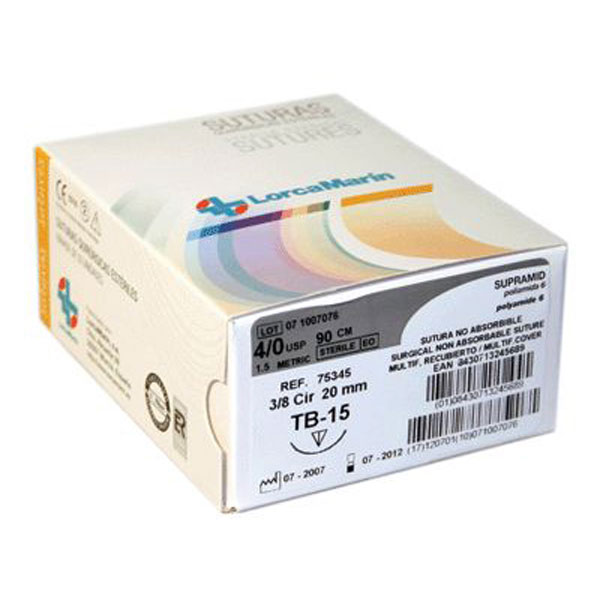 SUPRAMID NEGRO TB-15 MATTE 4/0 12u. — LORCA MARIN — Innvori Dental